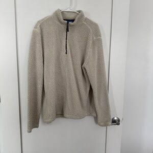 Chubbies | Cream Fleece Quarter Zip Sweatshirt